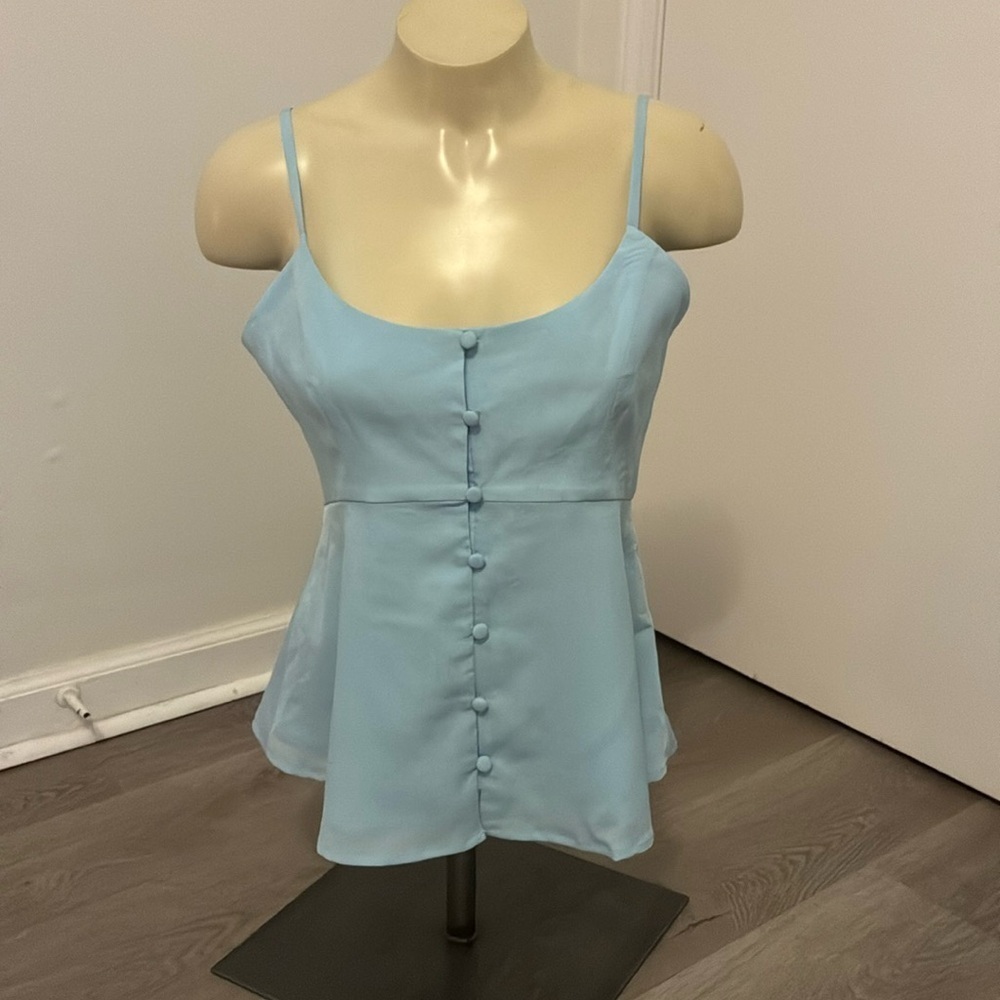 Hutch Anthropologie Sky Blue Miles Top